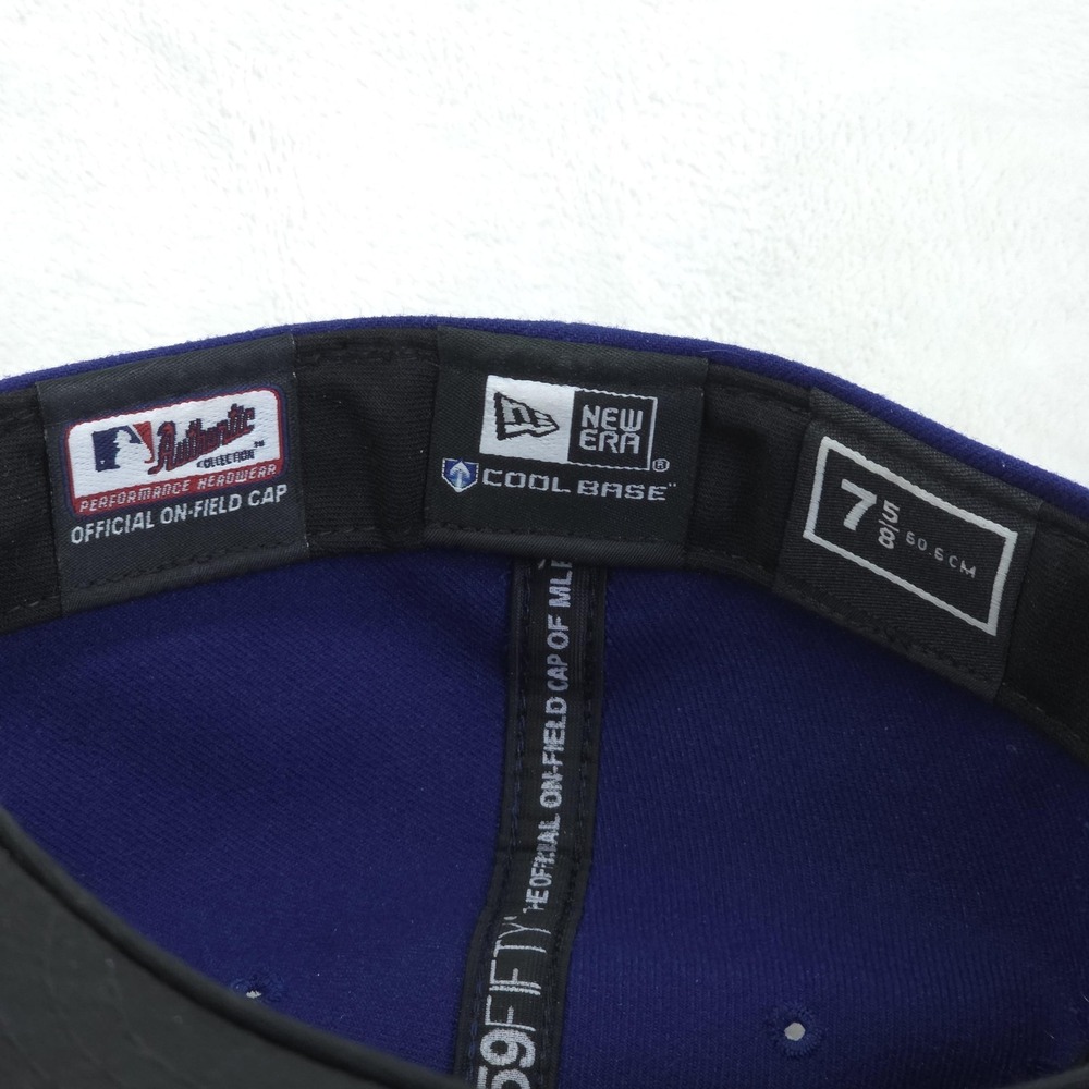 Philadelphia Phillies Hat Players Cap Mens 7 5/8 Blue MLB Baseball Made in USA - Picture 6 of 8